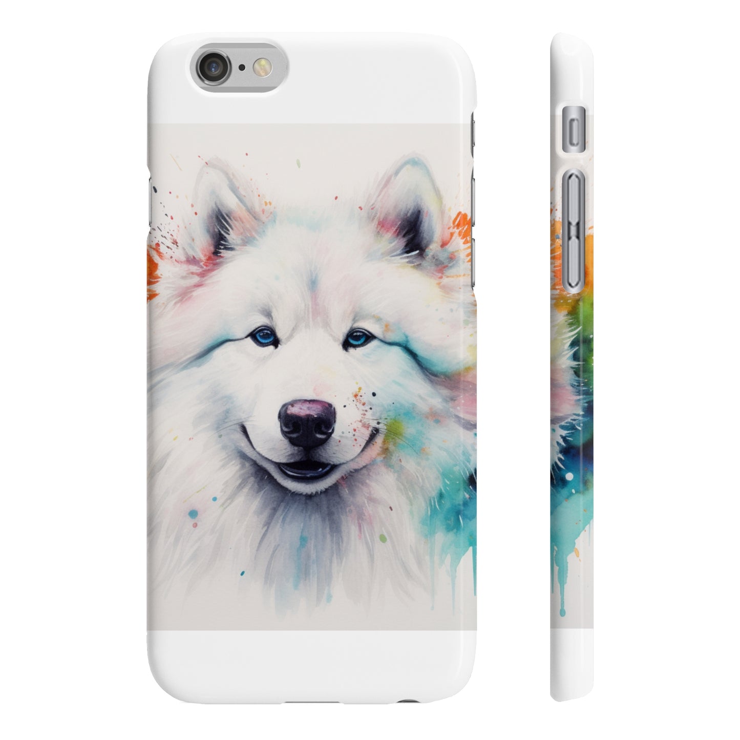 Snowy Smiles: Samoyed Watercolor Phone Case