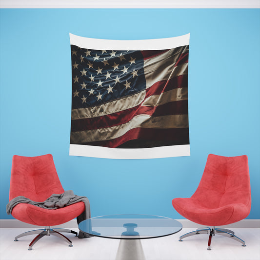 Stars & Stripes Forever: A USA Flag Tapestry | Wall Tapestry | All Over Print, AOP, Decor, Halloween, Home & Living, Home Decor, Indoor, Spring Essentials, Sublimation, Tapestry | Prints with Passion