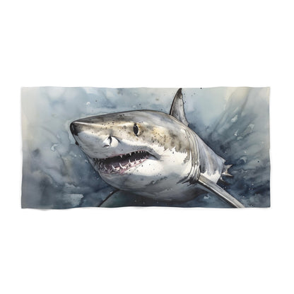 this beach towel will make a splash wherever you go. Soak up the sun in style with our fierce Great White Shark Beach Towel.