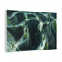 Glass Maze Growing Through Skyscrapers (Edition II) — Canvas Wall Art — Side Profile & Stretched Corner Detail