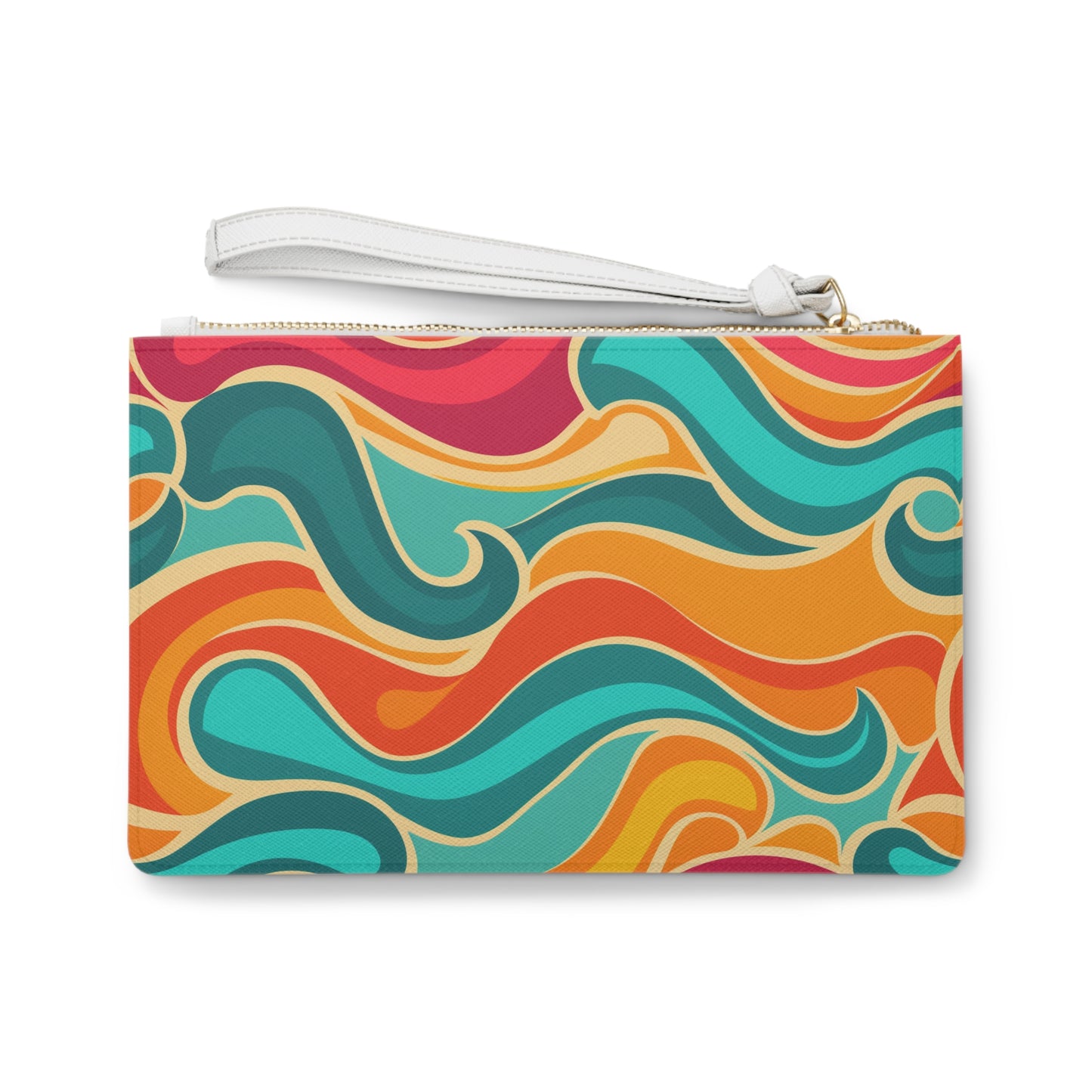 Retro Waves Clutch Bag