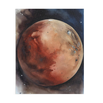 Mars Watercolor Jigsaw Puzzle