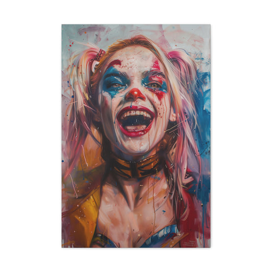 Margot Robbie as Harley Quinn: A Touch of Chaos Canvas: harley quinn bat | Canvas | Art & Wall Decor, Canvas, Fall Picks, Hanging Hardware, Home & Living, Indoor, Top Spring Products, Valentine's Day promotion | Prints with Passion