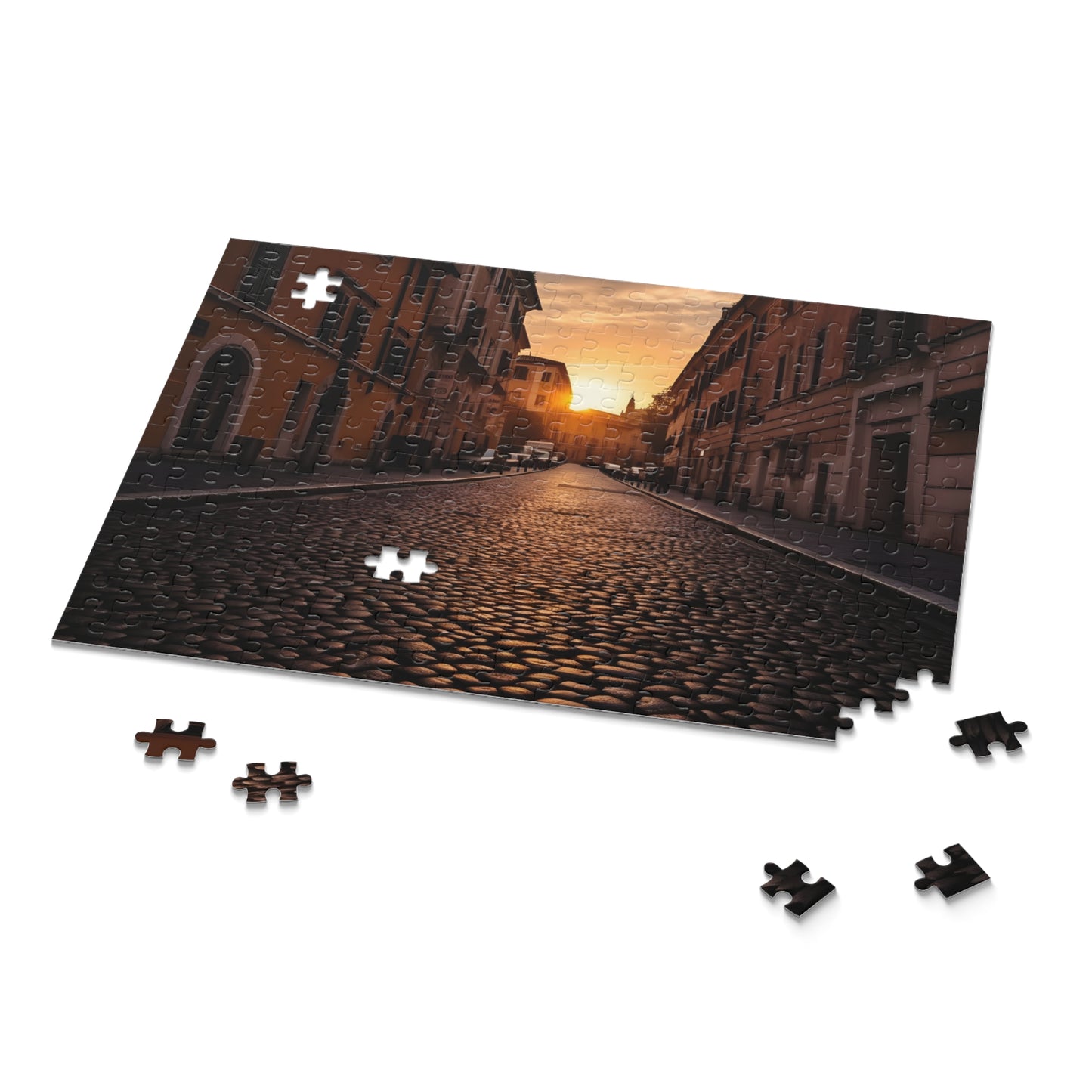 Rome Streets Sunset Jigsaw Puzzle