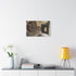 Ancient Astronaut Mural Uncovered in Ruins (Edition II) — Canvas Wall Art — Kiln-Dried Pine Frame & Ready-to-Hang Back View