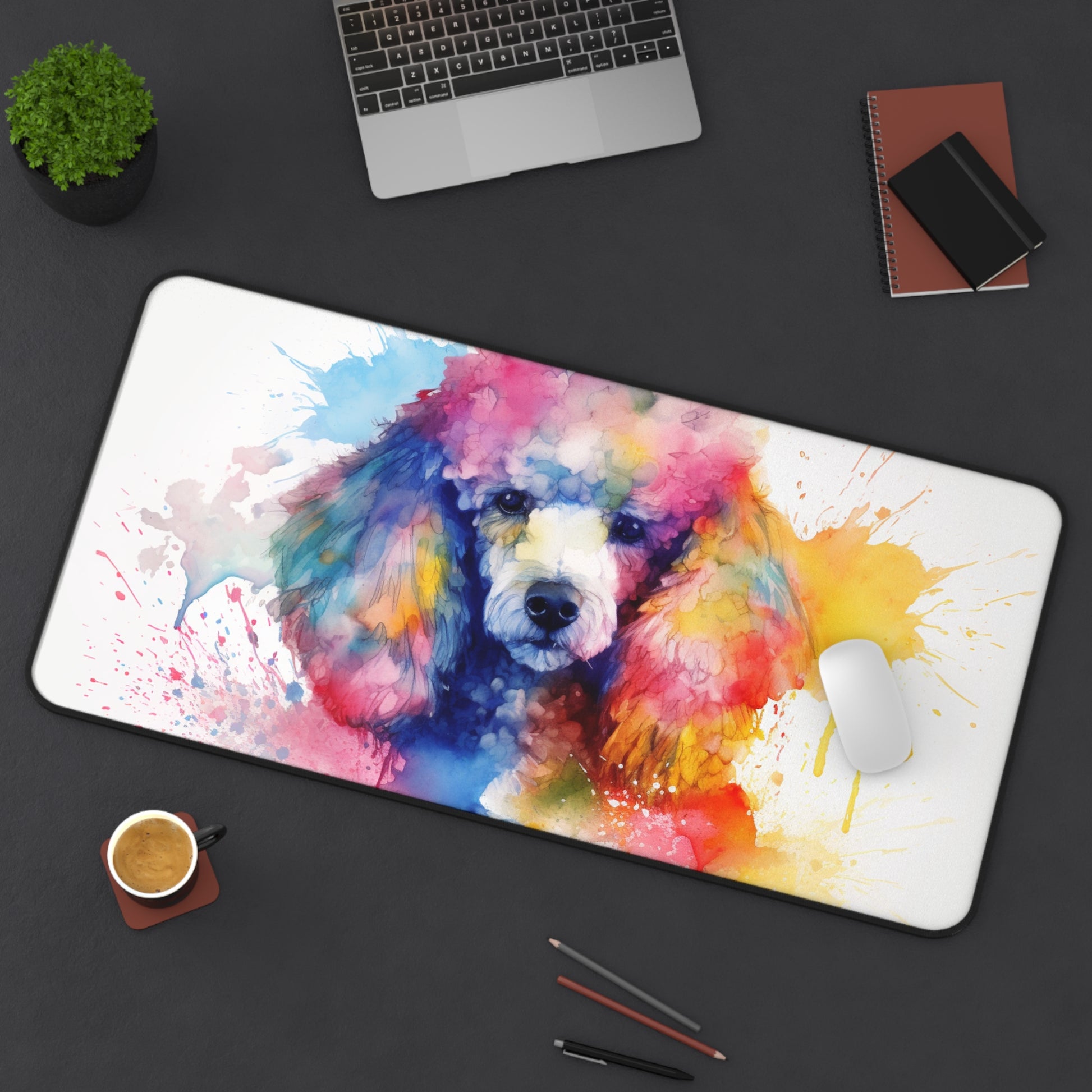 Poodle Paradise Desk Mat | Desk Mat | Accessories, Back-to-School, Desk, Fall Bestsellers, Home & Living, Mouse pad, Mouse Pads, Mousepad, Seasonal Picks, Stationery, TikTok | Prints with Passion