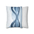 Mirrored River Bending into Infinity Loop (Edition II) — 40×40 Cushion Cover — Sofa & Living Room Lifestyle View