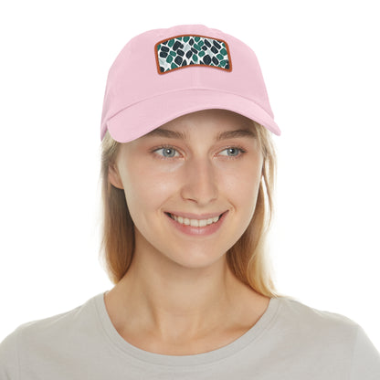 Green Ferret Leaf Pattern Baseball Cap