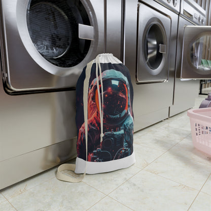 "Space-themed Astro Laundry Bag for cosmic laundry adventures with durable design and ample storage space"