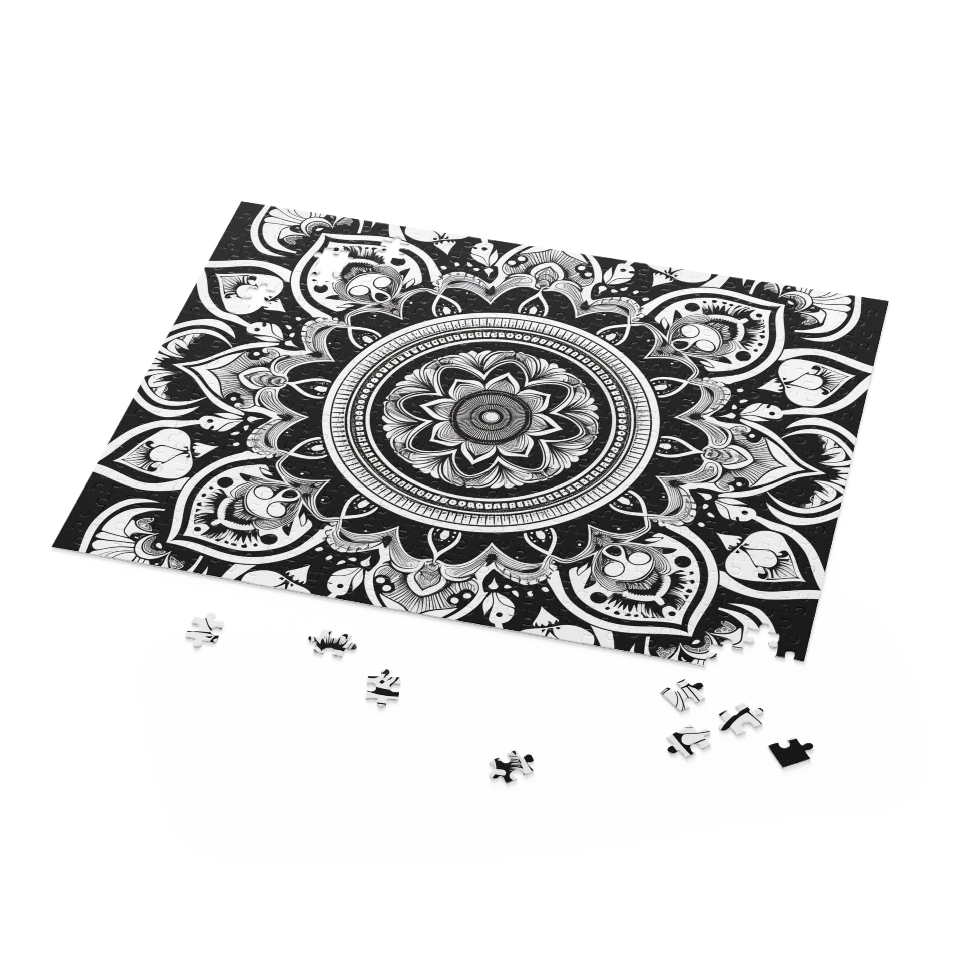 "Zen Mandala Jigsaw Puzzle - Unwind and find inner peace with intricate patterns"