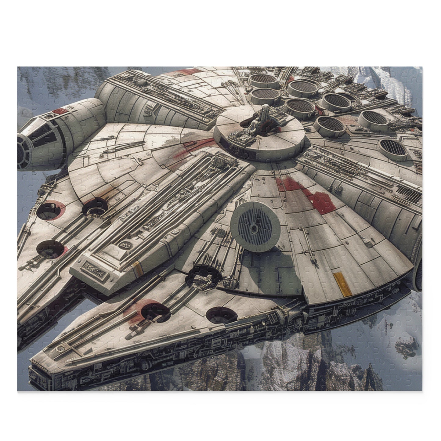 "Millennium Falcon Space Adventure Jigsaw Puzzle - Challenging Star Wars Franchise Game for Fans"