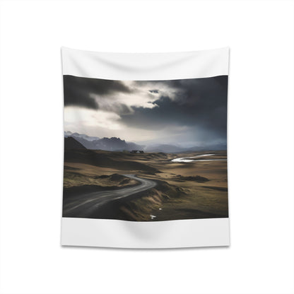 "Explore Iceland's Majesty with this Ring Road tapestry - a Nordic masterpiece for your home decor and wanderlust inspiration"