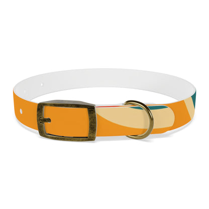 Retro Waves Dog Collar: Colorful & Vibrant Design