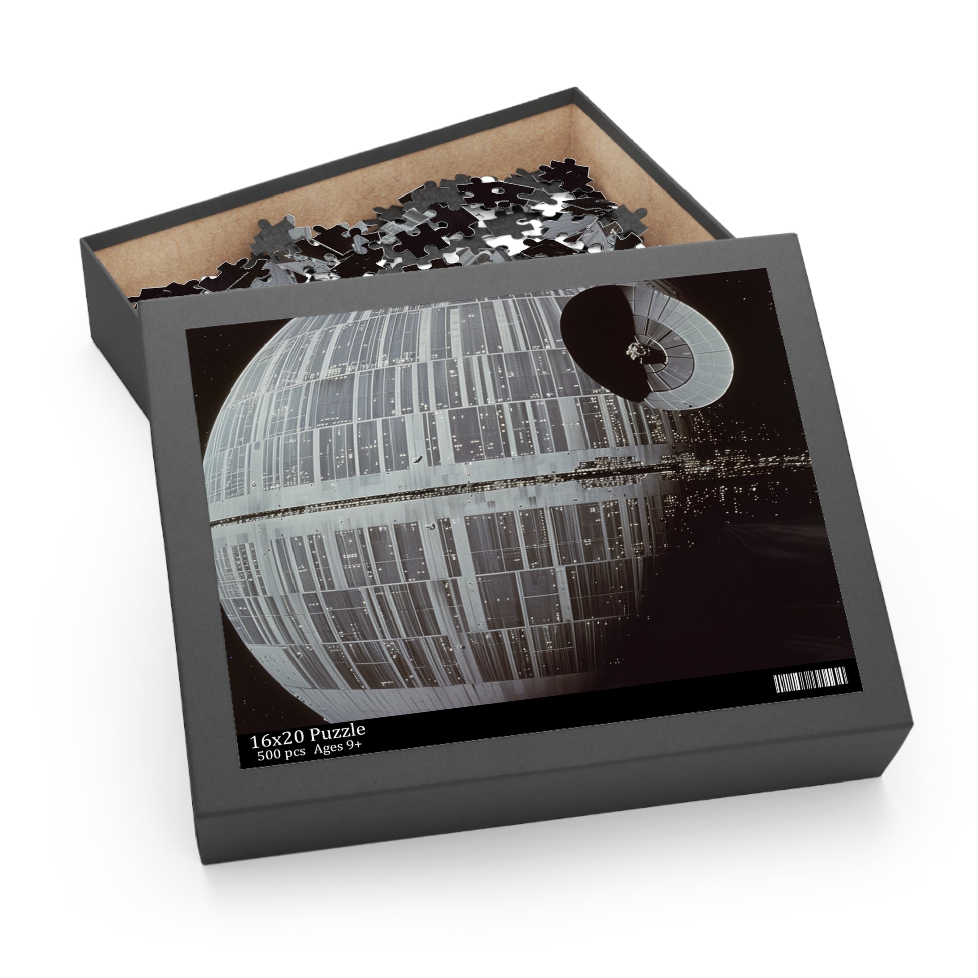 Death Star Wars Jigsaw Puzzle - Piece together the ultimate weapon in the galaxy. Perfect for Star Wars fans. May the force be with you!