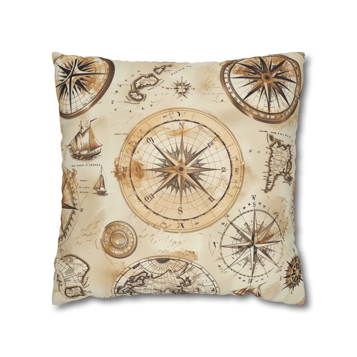 "Vintage Maps Pillowcase Collection - Explore history with our travel-inspired pillowcase featuring old world maps"