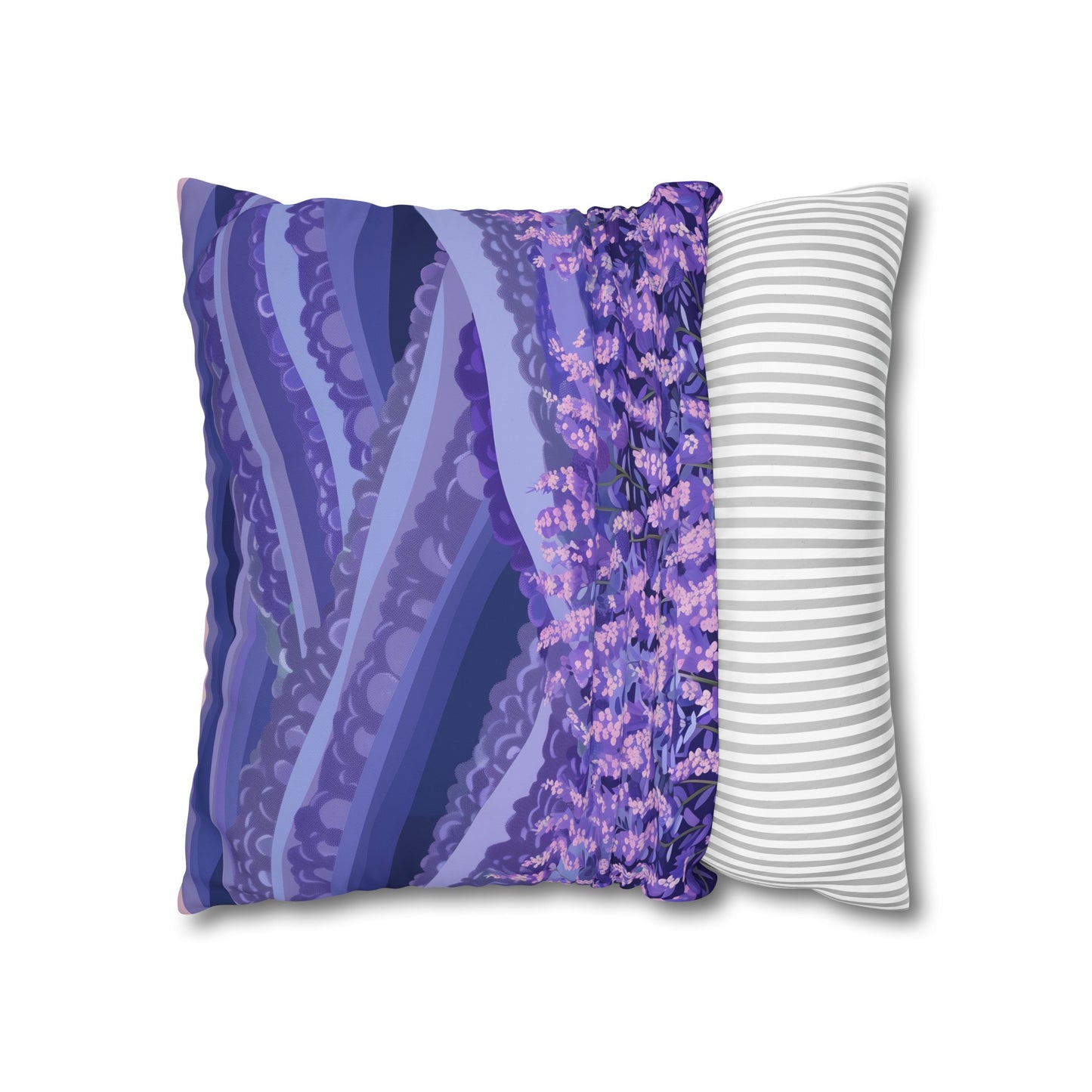 "Transform your bedroom with our Lavender Fields pillowcase, featuring a serene lavender flower pattern"