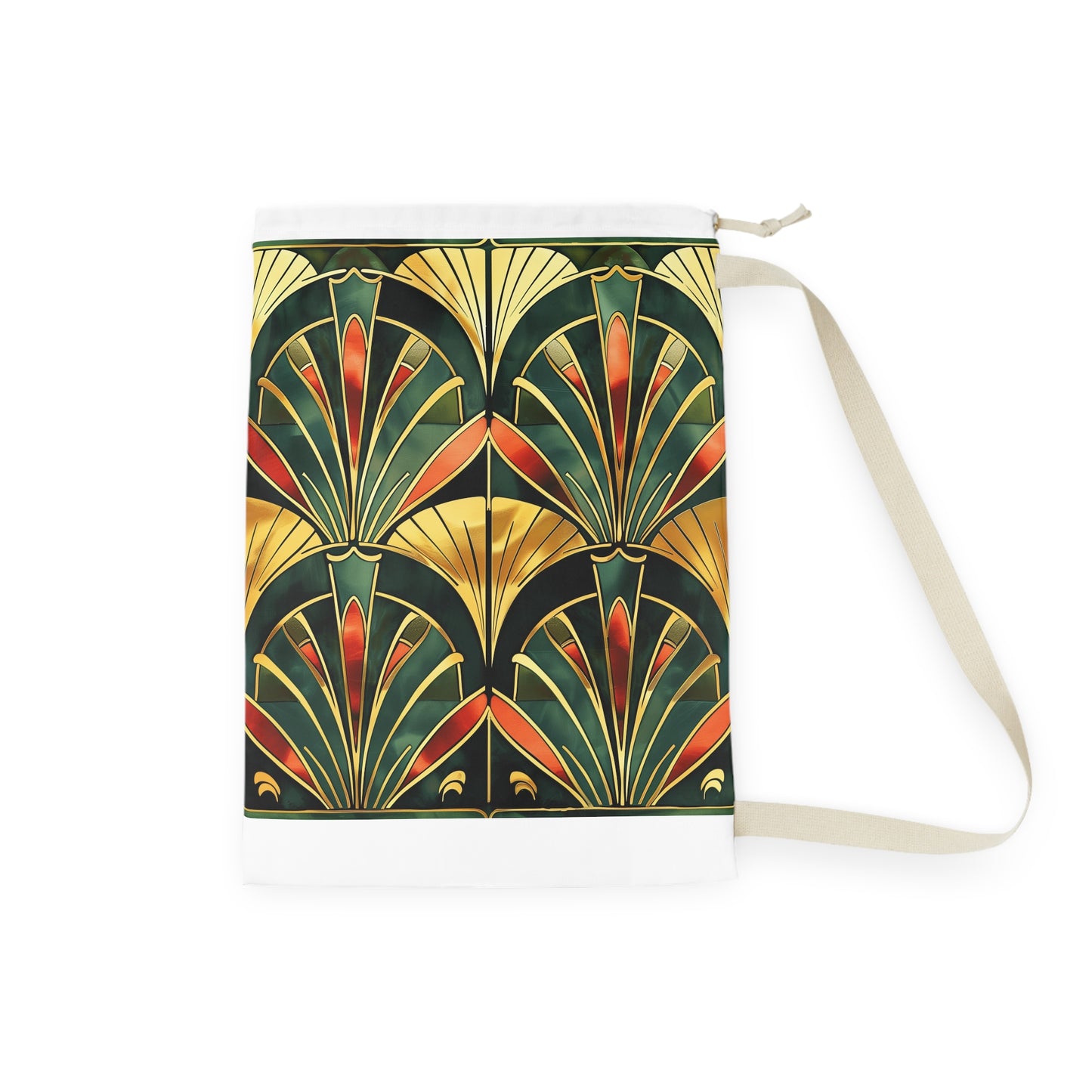 "Stylish Art Deco Laundry Bag with Abstract Patterns - Elevate Your Laundry Routine!"