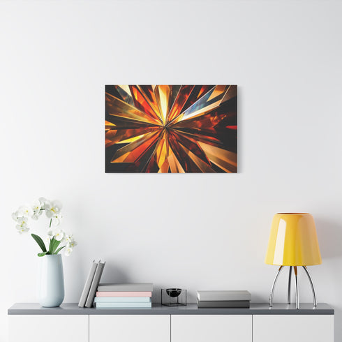 Geometric Starburst Explosion — Canvas Wall Art — Product Detail View 7