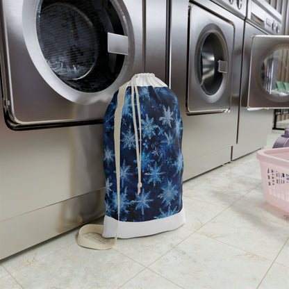 "Symmetrical Illu Laundry Bag - Stylish laundry bag with captivating repeating patterns, elevate your space organization"