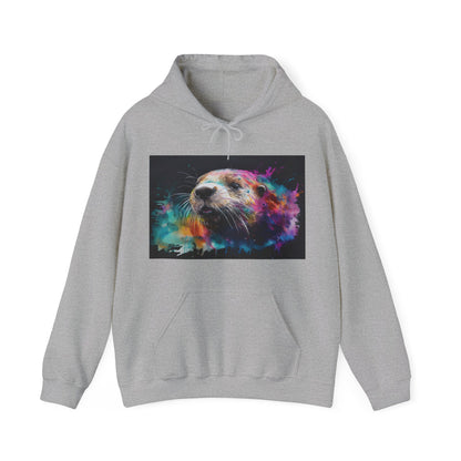 Smiling Otter Watercolor Hoodie