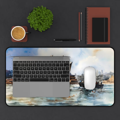 "Opera House Desk Mat - Enhance your workspace with an iconic Sydney Opera House design, ideal for music lovers and travelers"