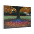 Binary Tree with Rainbow Roots (Edition II) — Canvas Wall Art — Side Profile & Stretched Corner Detail
