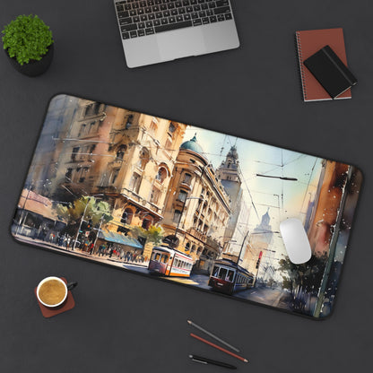 Melbourne City Desk Mat | Desk Mat | Accessories, Back-to-School, Desk, Fall Bestsellers, Home & Living, Mouse pad, Mouse Pads, Mousepad, Seasonal Picks, Stationery, TikTok | Prints with Passion