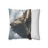 Mount Olympus (Edition II) — 40×40 Cushion Cover — Sofa & Living Room Lifestyle View