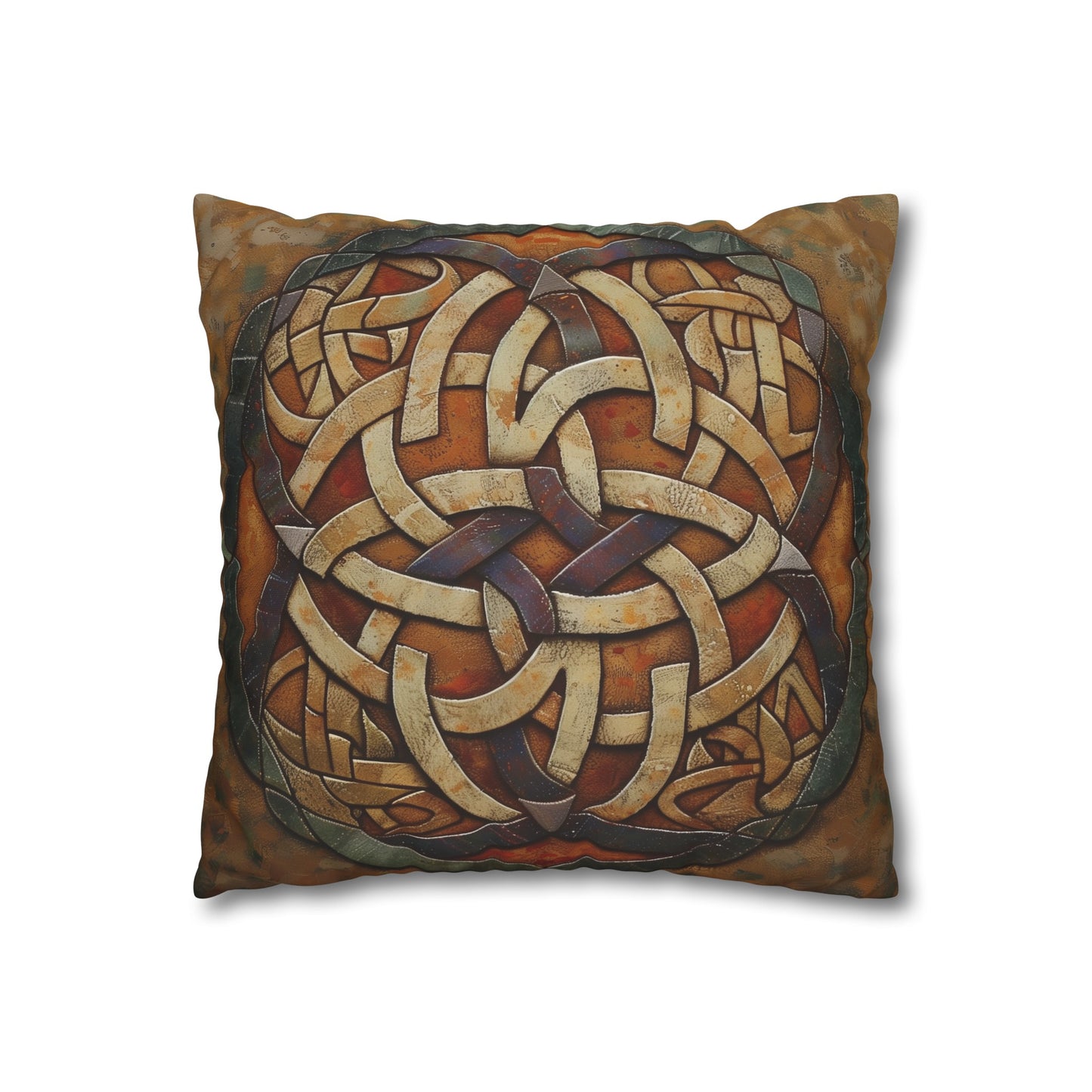 "Get cozy with our Celtic Knot Dreams Pillowcase - a stylish, high-quality addition to your bedroom decor. Perfect for all seasons and makes a great gift!"