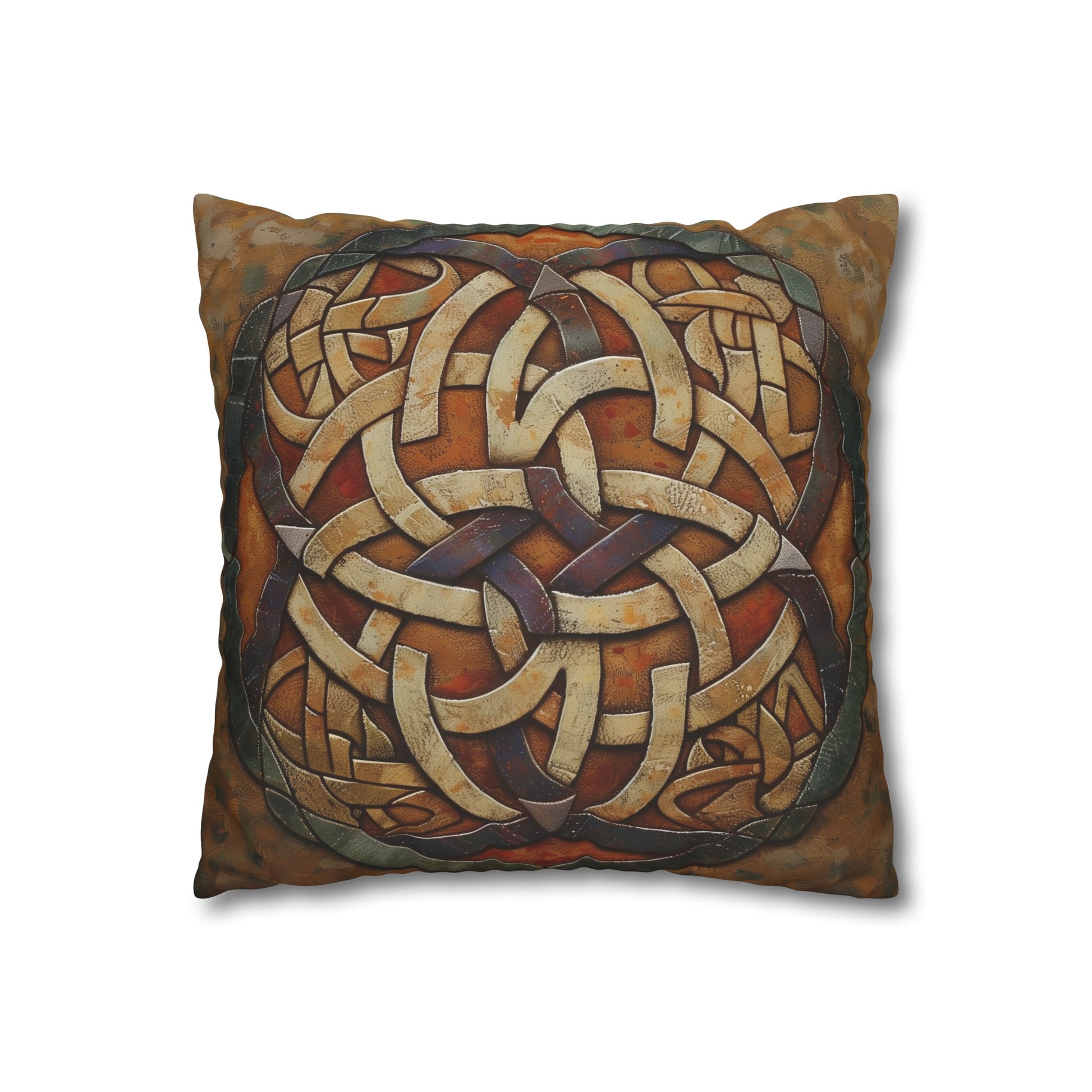 "Get cozy with our Celtic Knot Dreams Pillowcase - a stylish, high-quality addition to your bedroom decor. Perfect for all seasons and makes a great gift!"