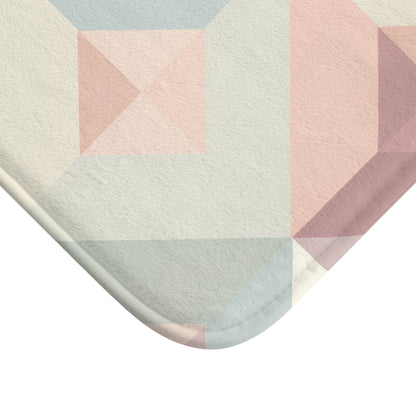 Soft Geometry Bath Mat