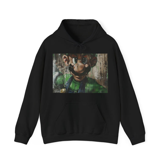 Luigi  Artistic Masterpiece Hoodie | Hoodies | DTG, Hoodies, Men's Clothing, Regular fit, Unisex, Women's Clothing | Prints with Passion