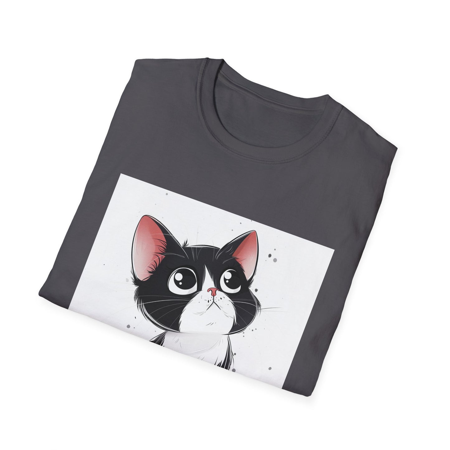 Purrfectly Adorable: Cute Cartoon Cat T-Shirt