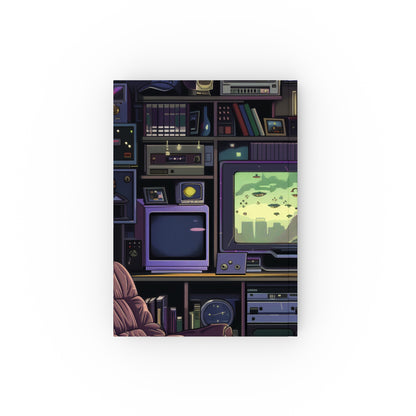 "Pixelated Memories: Retro Gamer's Journal, perfect for jotting down high scores and creative ideas in style"