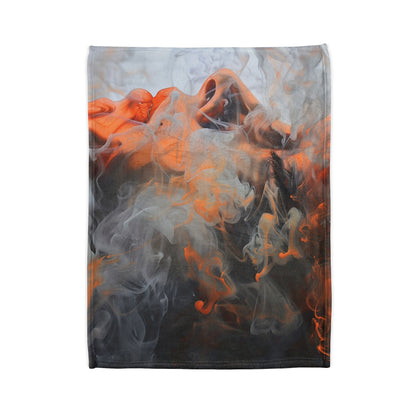 Whispy Dreams Blanket: Abstract Smoke Patterns