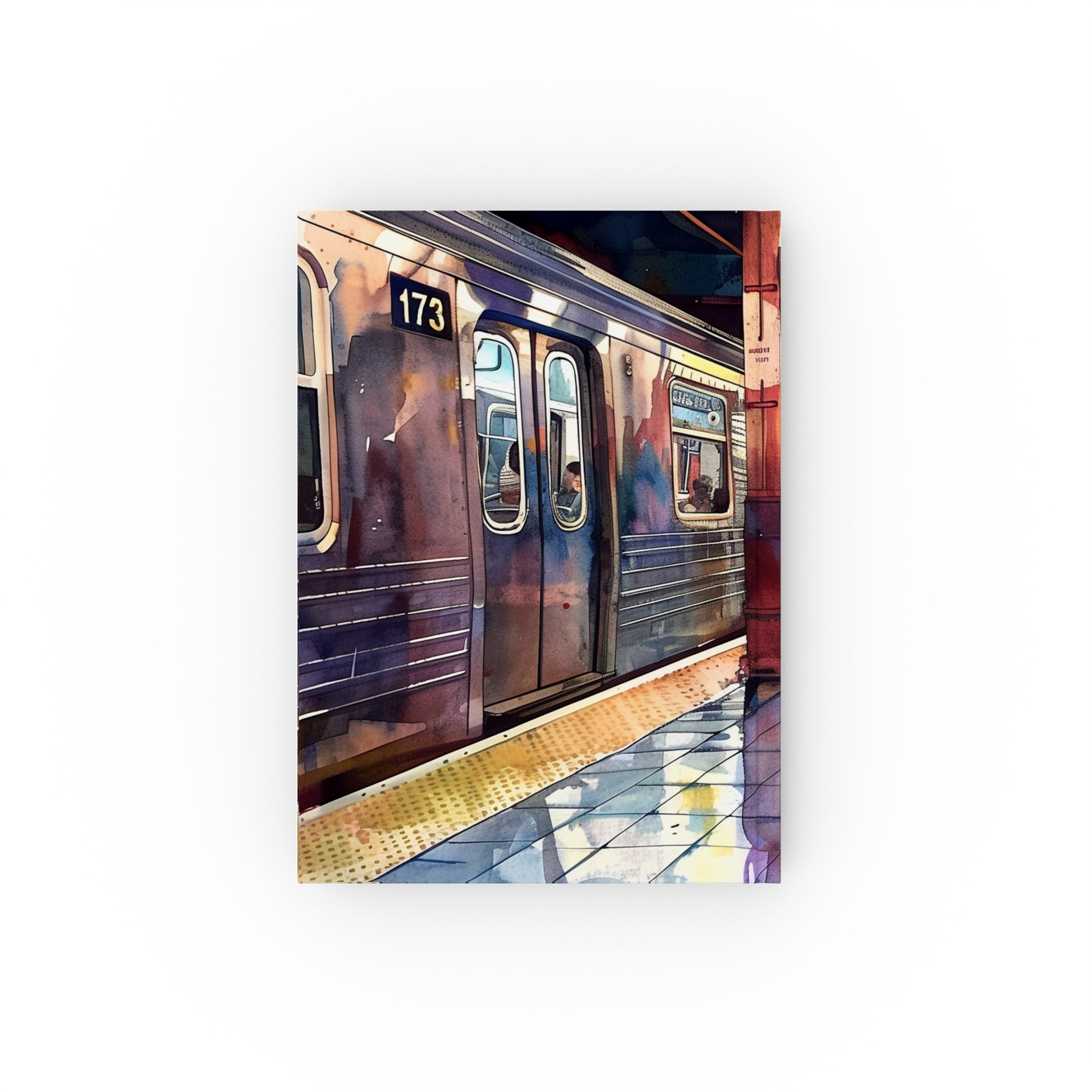 "Subway Stories New York City Journal: Dive into urban adventures with this stylish notebook. Perfect for city lovers! 📔🗽"