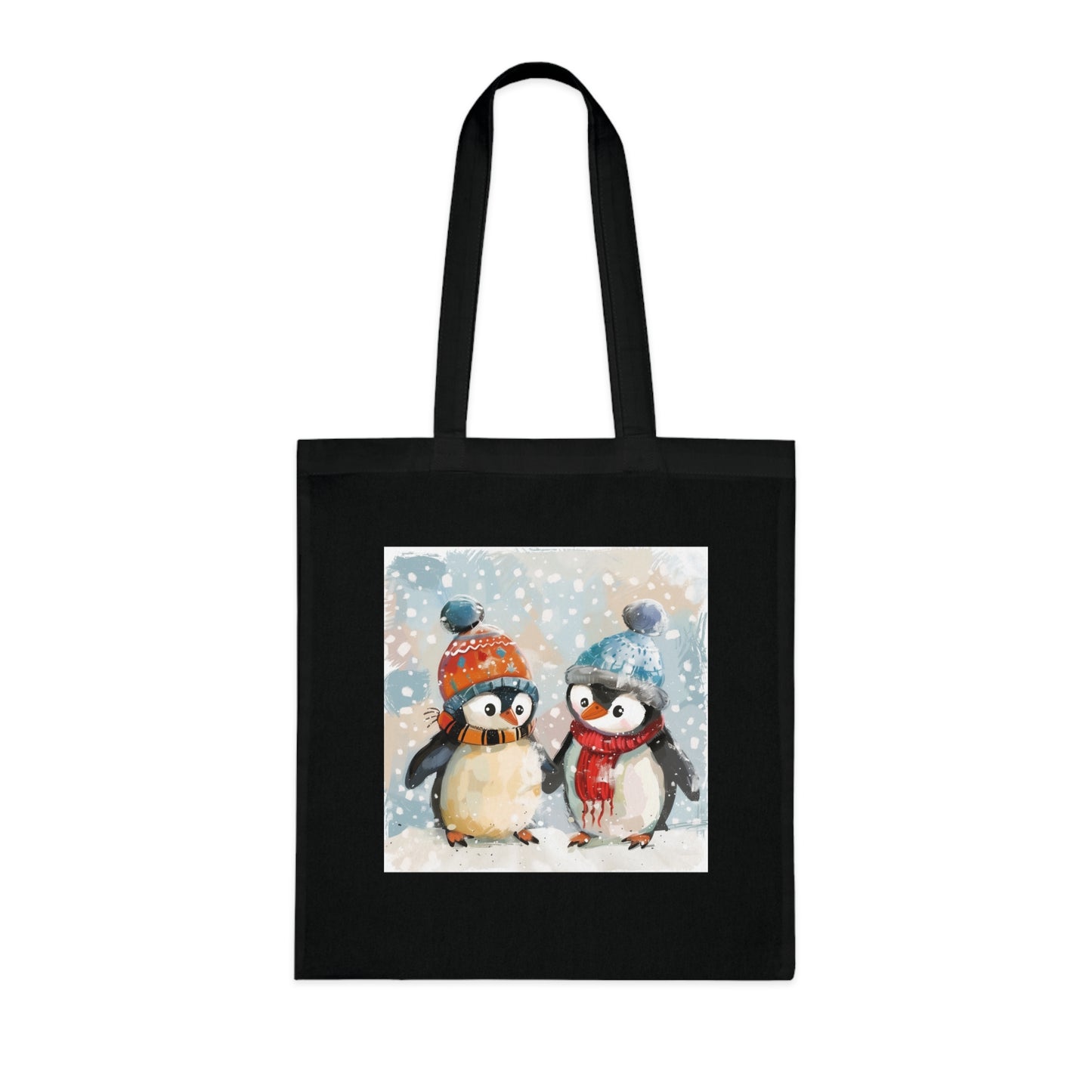 Winter Wonderland Penguins Tote Bag