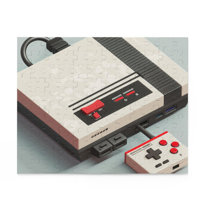 "Pixel Console Gaming Puzzle with Nostalgic Retro Gaming Console Art - Perfect for Gaming Enthusiasts"