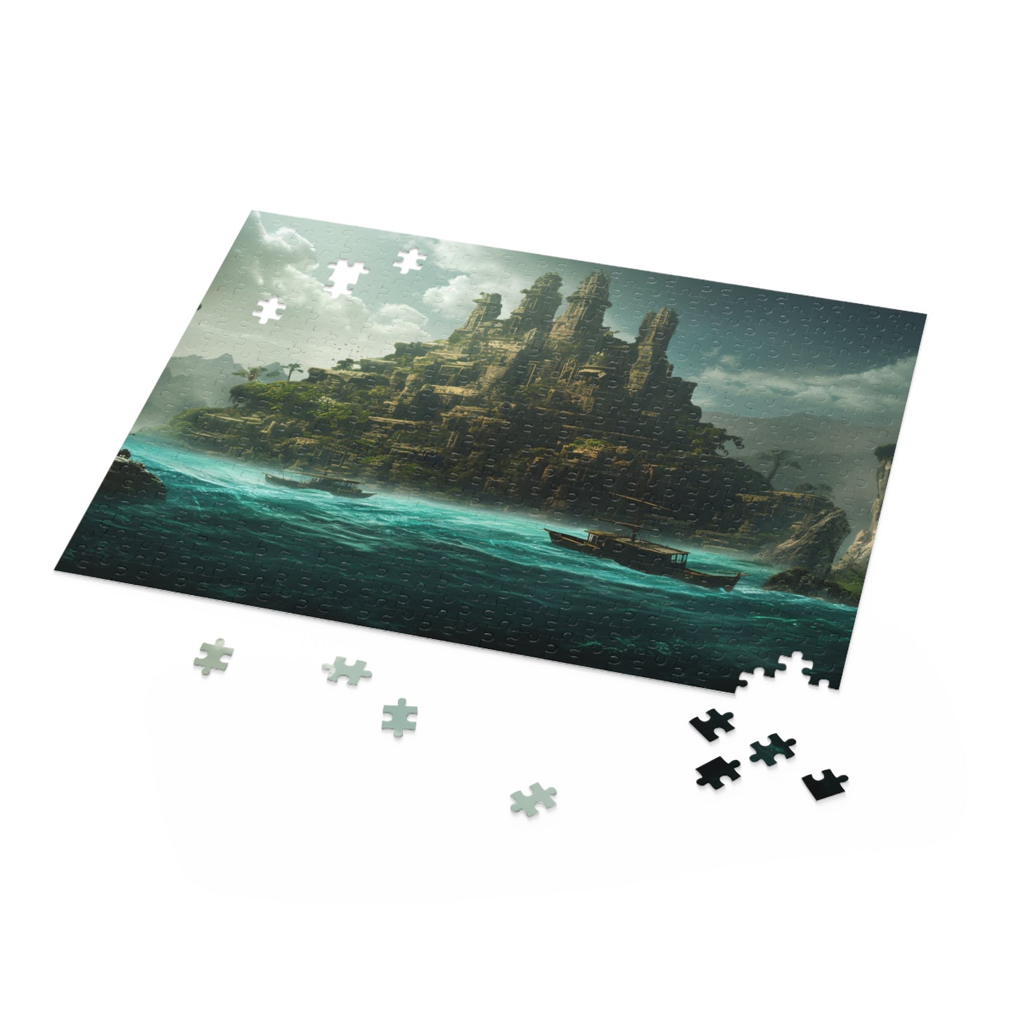 "Lost Atlantis Jigsaw Puzzle - Dive into a captivating underwater world challenge"