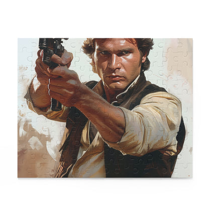 "Challenge your inner Jedi with Han Solo Star Wars jigsaw puzzle, perfect for fans of all ages"