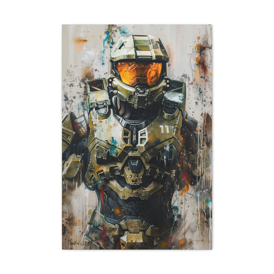 Halo Master Chief: Warrior Canvas | Canvas | Art & Wall Decor, Canvas, Fall Picks, Hanging Hardware, Home & Living, Indoor, Top Spring Products, Valentine's Day promotion | Prints with Passion