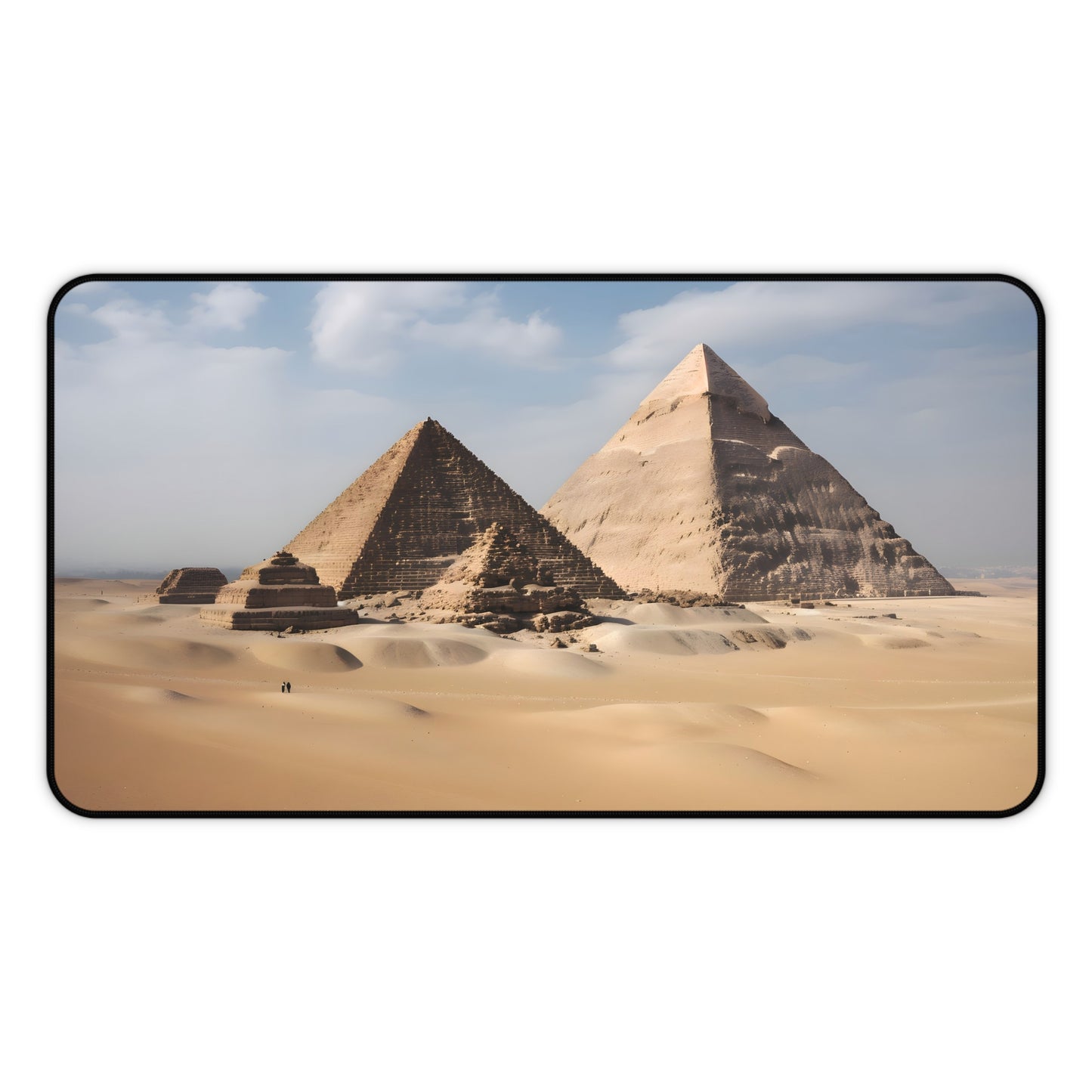 "Escape to Egypt with Giza Pyramid Desk Mat - Exotic workspace essential"