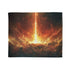 Solar Sword Shattering the Sky Plush Fleece Throw Blanket