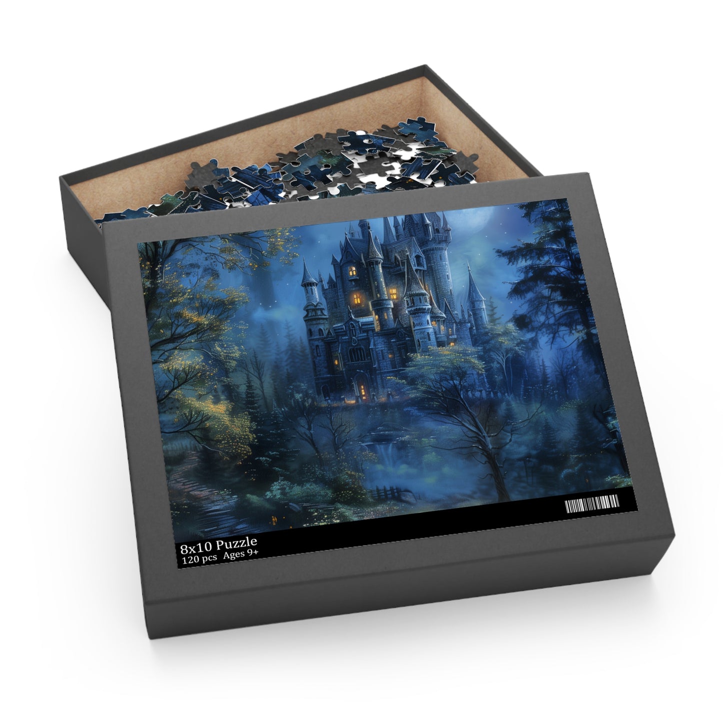 Moonlit Forest Castle Puzzle | Puzzle | Back-to-School, Fall Picks, Games, Holiday Picks, Home & Living, Puzzles, TikTok, Valentine's Day, Valentine's Day Picks | Prints with Passion