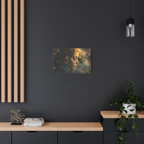 Celestial Goddess Surrounded by Stars — Canvas Wall Art — Product Detail View 5
