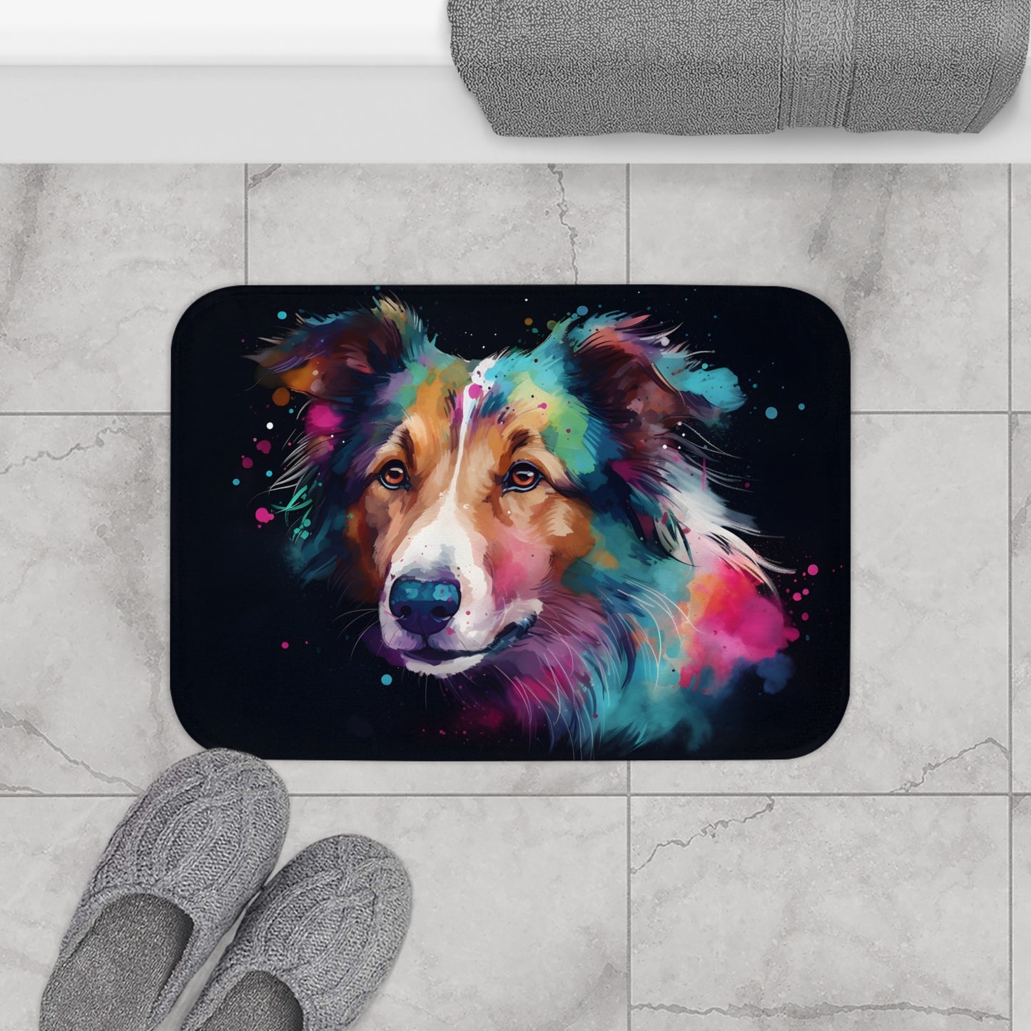 Collie Charm Bath Mat