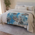 Painted Clouds Forming Human Hands — Plush Fleece Throw Blanket — Product Detail View 6
