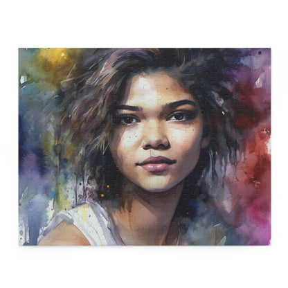 Zendaya Watercolor Jigsaw Puzzle