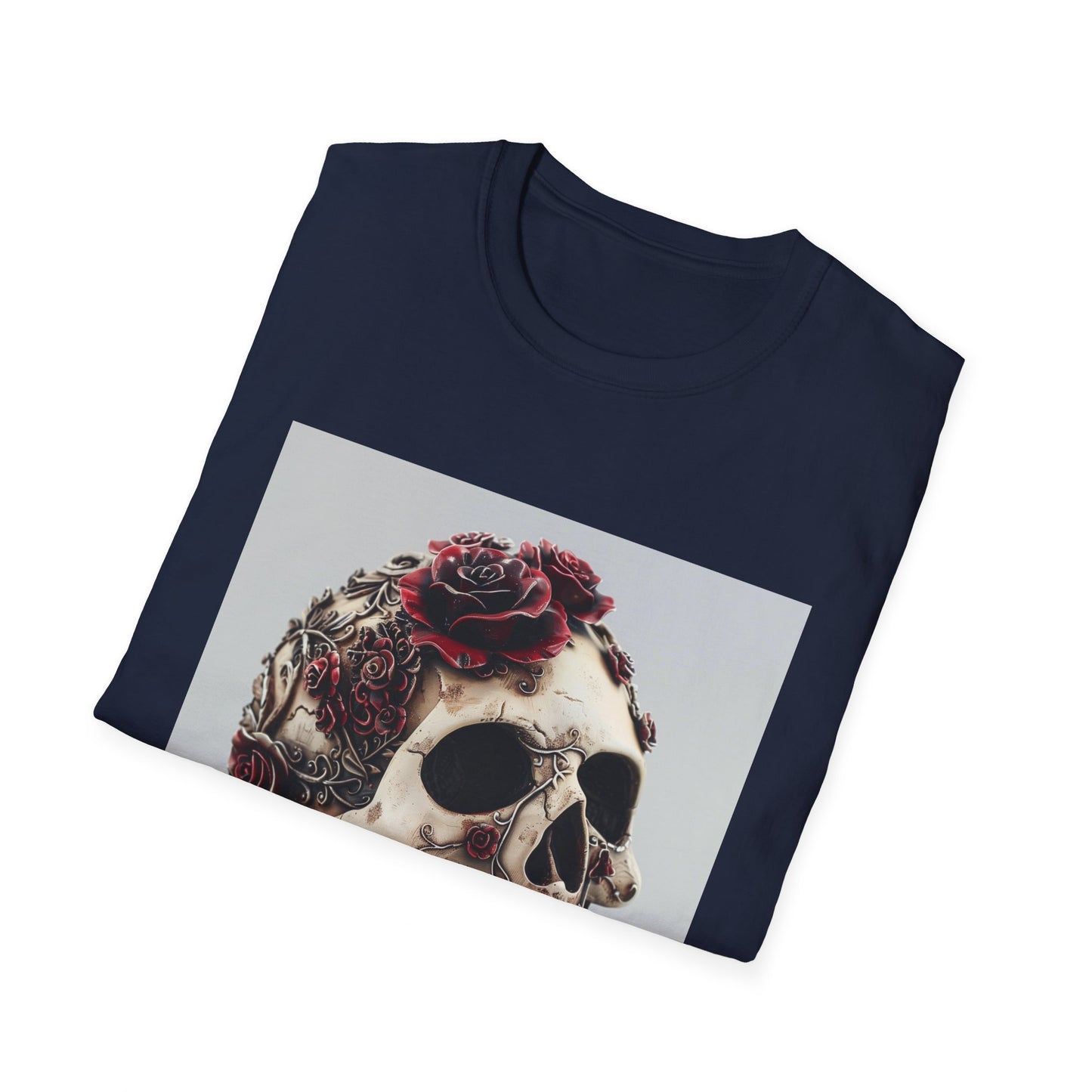 Memento Mori: Gothic Skull & Roses T-Shirt