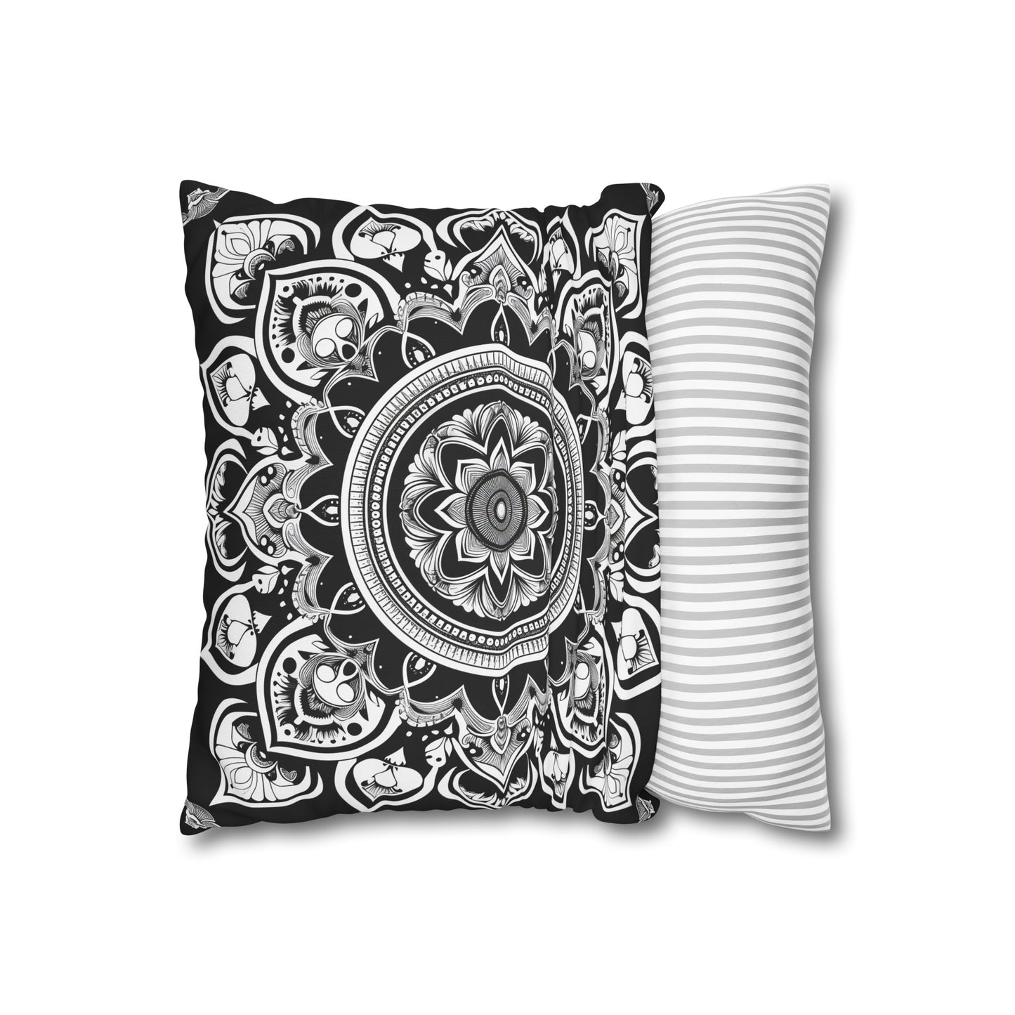 "Serene Mandala Harmony Pillowcase - High-quality and stylish design for all seasons, perfect for relaxation and mindfulness. Makes a great gift. Shop now!"